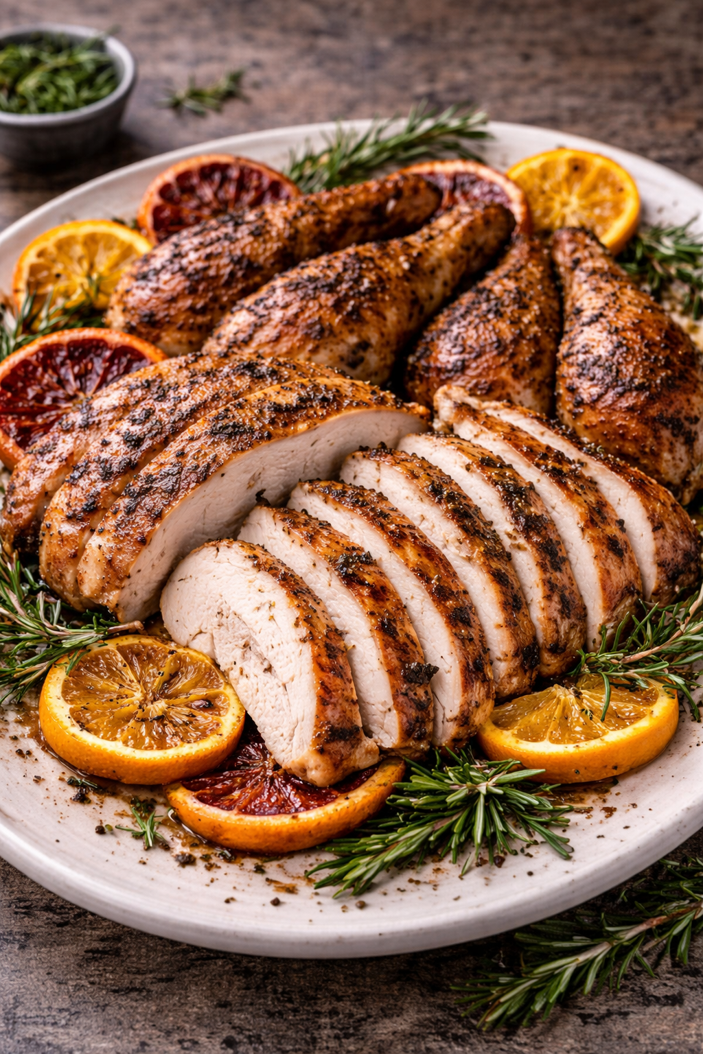 Citrus & Rosemary Roasted Chicken - KnifeFaulk - Essentials
