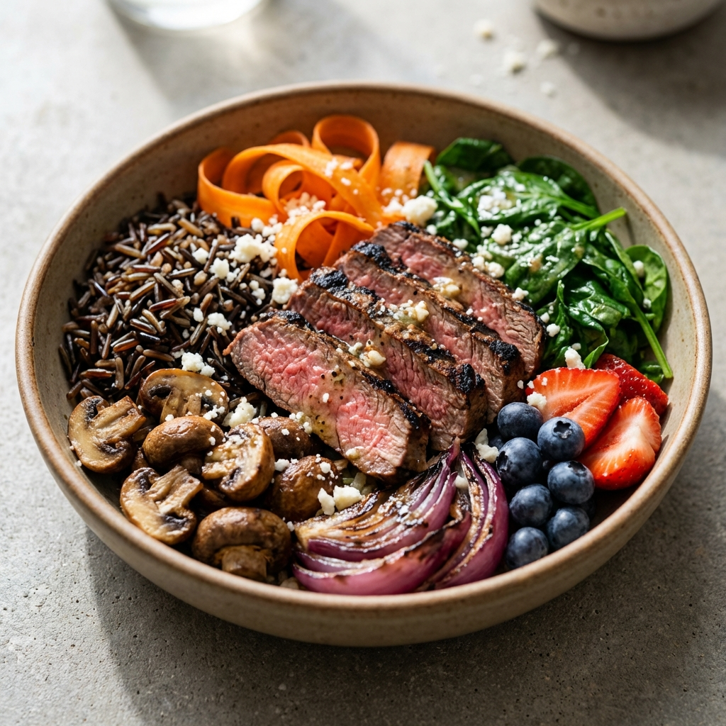 Steak & Roasted Veggie Bowl
