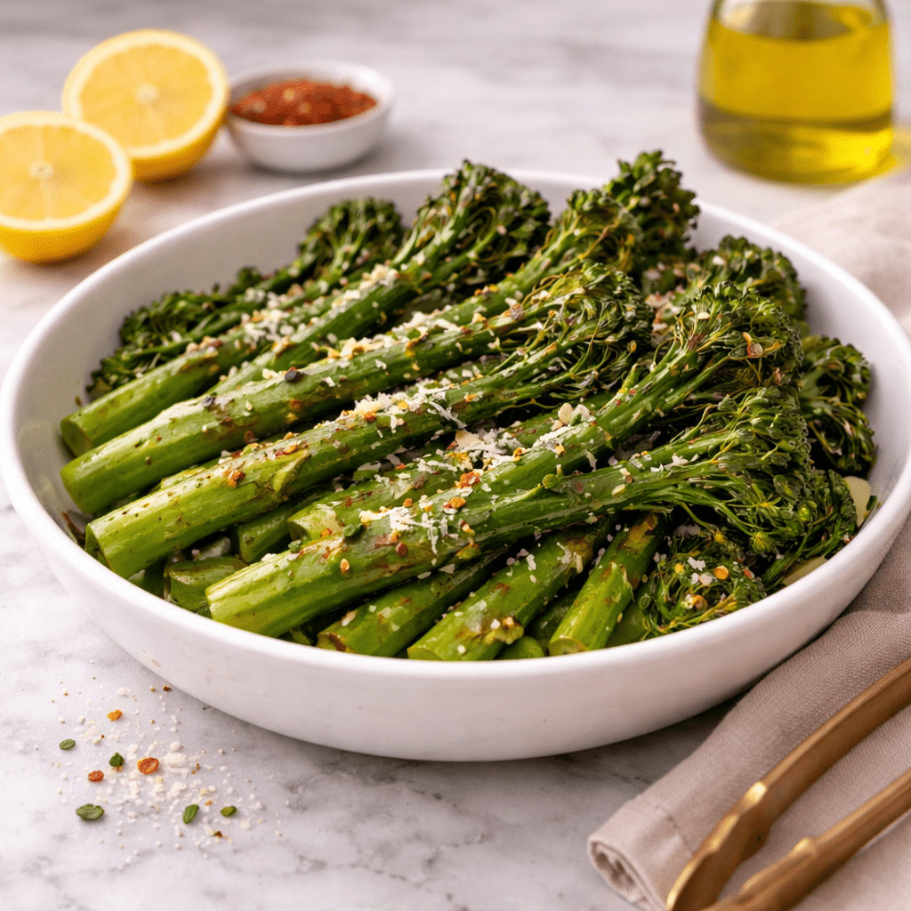 Charred Broccolini - KnifeFaulk - Essentials