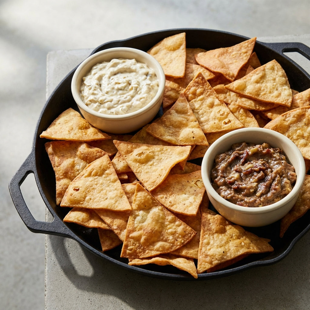 House Made Potato Chips & Dips