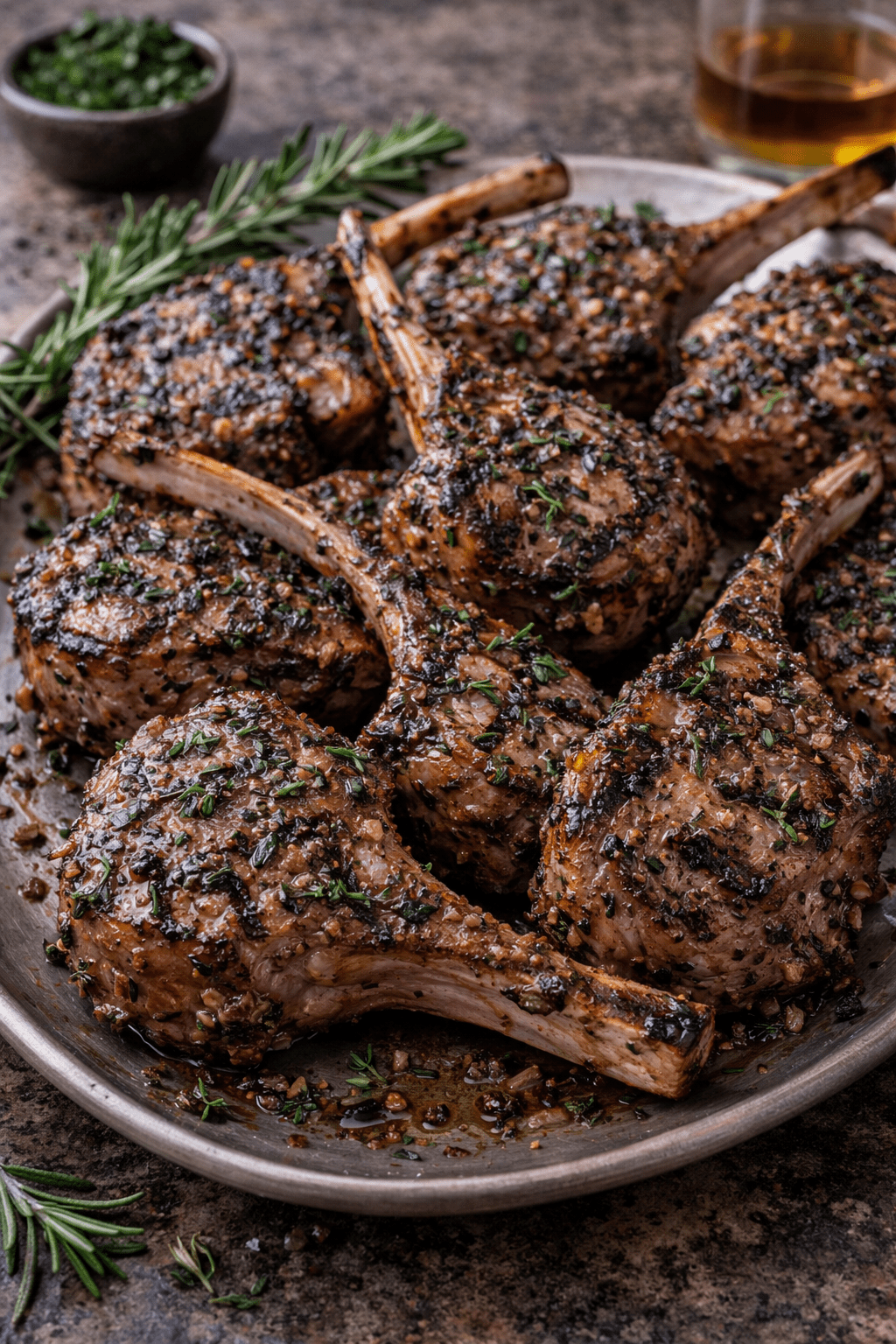Grilled Herb - Marinated Lamb Chops - KnifeFaulk - Essentials