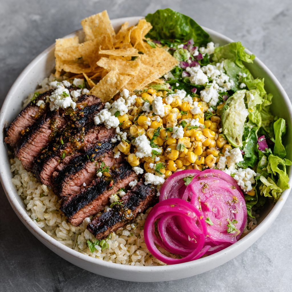 Southwest Flank Steak Bowl - KnifeFaulk - Essentials