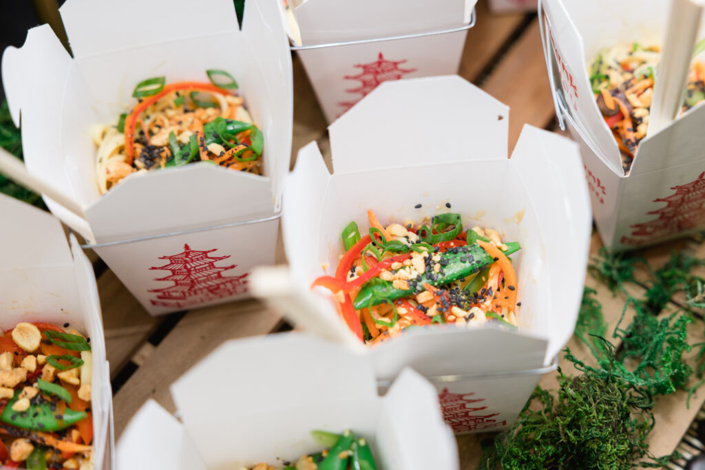 Chinese takeout - experiential catering - Knife & Faulk